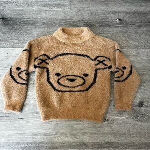 Soft Teddy Bear Toddler Long Sleeve Sweater Size 2-3T